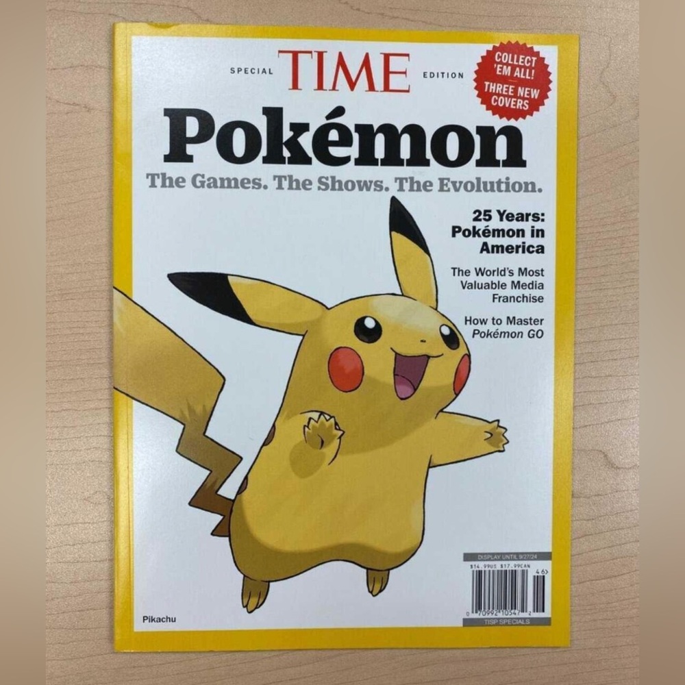 Pokemon x Time Magazine! *Special Edition 2024 Pikachu Cover